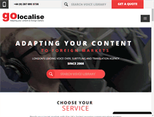 Tablet Screenshot of golocalise.com